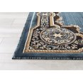 thumbnail image 5 of Allstar 8x10 Traditional Accent Rug in Light Blue with Chocolate Western Texas Star Design (8' x 10'), 5 of 9