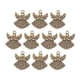 thumbnail image 4 of 10 dijes de ángel hechos a mano de aleación para marcapáginas, tiradores de cremallera y joyería. 10 piezas ángel bronce, 4 of 8