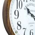 thumbnail image 3 of Yosemite Home Decor Kensington Station Engineered Wood Wall Clock in Off White, 3 of 8