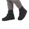 thumbnail image 3 of leyfeng Cubrezapatos impermeables Cubrebotas de lluvia con tira elástica y cremallera Reutilizables y antideslizantes, 3 of 8