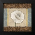thumbnail image 2 of Grey, Jace 20x20 Black Modern Framed Museum Art Print Titled - White Poppy 1, 2 of 5