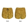 thumbnail image 6 of Sigee Gold Glitter for Women's Athletic Shorts High Waisted Running Shorts Pocket Sporty Short Gym Elastic Workout ShortsSmall, 6 of 9