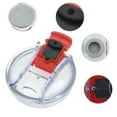 thumbnail image 3 of Unique Bargains 1 Pc Washable Tumbler Lid for Office Red Plastic, 3 of 5