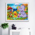 thumbnail image 2 of Adult DIY Diamond Painting Set, Winnie the Pooh Full Round Diamond Diamond Set, 5D Wall Painting Art, Gemstone Art Crafts Family Game Gift 15.8x11.8 inches, 2 of 5