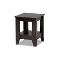 thumbnail image 1 of Baxton Studio Audra Table d'Appoint en Bois Fini Brun Foncé, 1 of 6