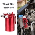 thumbnail image 4 of Auto Car Baffled Oil Catch Can Tank con filtro de aire Manguera Colector de combustible del vehículo JShteea Accesorios para autos y motos, 4 of 6