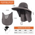 thumbnail image 2 of REDESS Nylon UPF 50+Fishing Hat for Men and Women-Dark Gray, 2 of 6
