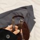 thumbnail image 5 of Bolso Hombro Gamuza para Mujer Con Correa Ajustable Boston Tote Bag El (café), 5 of 9