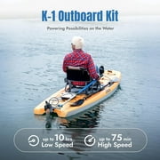 Bixpy K-1 Outboard Kayak Motor Kit with Wireless Remote & Quick-Release Mount, Ultra-Light K1 Motor for Kayaks, Paddle Boards, Inflatable Boats & Small Watercraft