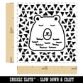 thumbnail image 2 of Bear Sleeping Doodle Self-Inking Rubber Stamp Ink Stamper - Black Ink - Small 1 Inch, 2 of 7