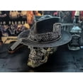 thumbnail image 4 of Mens Cowboy Hat Punk Style Western Cowboy Hat Skull Hat, 4 of 5