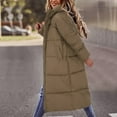 thumbnail image 2 of Niaviben Long Puffer Coat Women's Thickened Down Jacket Womens Puffy Jackets for Women Winter Coats for Women Puffy Jackets for Women with Hood Womens Winter Jacket Khaki S, 2 of 9
