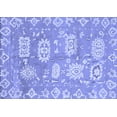 thumbnail image 1 of Ahgly Company Machine Washable Indoor Rectangle Abstract Blue Modern Area Rugs, 3' x 5', 1 of 4
