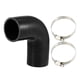 thumbnail image 1 of Juego de manguera de silicona Unique Bargains Codo de 90 grados negro ID 57mm, 1 of 6