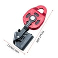 thumbnail image 3 of Naiovety Polea de elevación para escalada, accesorio de elevación duradero fiable, equipo elevador de polea firme para rescate deportivo al Escalada Rojo, 3 of 6