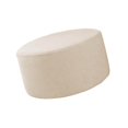 thumbnail image 1 of Ottoman Slipcovers Round Ottoman Footstool Cover Removable Beige, 1 of 9