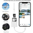 thumbnail image 2 of Lecteur de Carte SD pour iPhone iPad, Lecteur de Carte Micro SD Plug and Play, Visionneuse de Caméra de Chasse Adaptateur de Carte SD, Charge et Lecture Simultanées Adaptateur de Carte Micro SD, 2 of 7