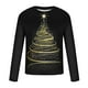 thumbnail image 5 of Blusas y camisas de manga larga con cuello redondo para hombre, blusa informal de manga larga con cuello redondo y estampado, blusa de poliéster para hombre, 5 of 5