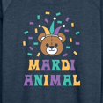 thumbnail image 3 of Instant Message - Mardi Animal Bear - Women's Lightweight French Terry Long Sleeve Shirt, 3 of 6