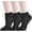 Black 3 Pack, variant on Ankle Socks for Women Thin Viscose Bamboo Ankle Socks Seamless Toe Low Cut No Show Socks Lightweight 3/6 Pack