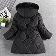 thumbnail image 4 of Coats for Girls 6-7 Kids Toddler Baby Unisex Patchwork Spring Winter Cute Coat Hooded Padded Jacket Outwear Clothes,Z1-Black,6-7 Years, 4 of 4