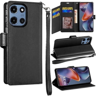 GOKEN Cover Per Motorola Moto G54 5G, Custodia Folio In Pelle Flip