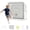 4’x4', variant on Slsy 10'x6.5' Sports Soccer Rebounder,2 IN 1 Galvanized steel pipe Soccer Goal for Backyard,5 Adjustable Angles,Soccer Gifts,Perfect for Backyard Practice and Training