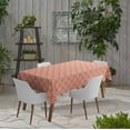 thumbnail image 2 of Vargottam Indoor/OutdoorTablecloth58x120 InchRectangleTablecloth Waterproof PatioTableCloths- Spring/SummerTableCovers for Backyard RectangularTable/BBQs/Picnic -Peach3, 2 of 5