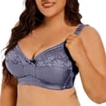 thumbnail image 1 of Full Figure Lace Seamless Underwire Bra for Everyday Comfort and Support with Side Coverage T Shirt Friendly Non- Design for All-Day Wear, 1 of 4