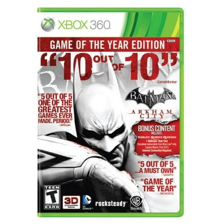 Batman Arkham City Game Of The Year (XBOX 360) (Best Aircraft Games For Xbox 360)