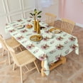 thumbnail image 3 of Green Highland Cow Flower Pattern Rectangle Tablecloth 60"x120",Waterproof Polyester Rectangle Table Cloth, Wipeable Spillproof Polyester Tablecloth for Dining, Camping, Indoor and Outdoor, 3 of 6