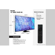 Samsung 75 Class Q80C QLED 4K UHD Smart TV (QN75Q80CAFXZA, 2023 Model)