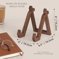 thumbnail image 5 of Generic Wooden Plate Holder Picture Frame Holder Desk Book Shelf Portable Decorative Plates Easel Display Stand for Home Dish Cooking, 5 of 8