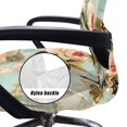 thumbnail image 5 of POLERO All-in-One High Back Computer Office Chair Slipcover, Vintage Butterfly Rose Pattern Brushed Elastic Fabric Easy Clean Office Chair Seat Cover for Gaming, 5 of 7