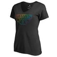 thumbnail image 2 of Women's Black Sacramento Kings Team Pride Wordmark V-Neck T-Shirt, 2 of 3