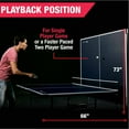 thumbnail image 5 of MD Sports Official Size Ping Pong Table Tennis Table, 4 Piece Foldable Design with Net & Accessories, Blue/White, 5 of 13
