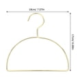 thumbnail image 2 of YSNOOWE 10Ud Colgador De Ropa Metal Dorado Semi Circular Multifuncional Para Abrigos Bufandas Y Accesorios, 2 of 6