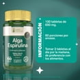 thumbnail image 4 of Alga espirulina tabletas a base de alga espirulina 100 tabs, 4 of 5