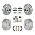 thumbnail image 1 of Transit Auto Front Rear Coated Disc Brake Rotors Hub Assembly Ceramic Pads and Drum Kit (7Pc) for Car 2006-2009 Ford Ranger RWD with 10" Diameter KGT-101781, 1 of 11