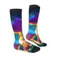 thumbnail image 4 of Lsque Magic Mushrooms ,Fireflies Printed Crew Socks Men's Women's LightWeight Thin Casual Calf Socks ,Knee High Socks,Cotton Socks, 4 of 9
