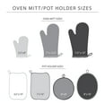 thumbnail image 6 of KitchenAid Beacon Two-Tone Mini Oven Mitt 2-Pack Set, Pistachio/Graphite Green, 5.5"x8", 6 of 7