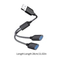 thumbnail image 5 of USB Splitter USB Male to 2 Female Cord Boost Productivity with Multiple Port, 5 of 13