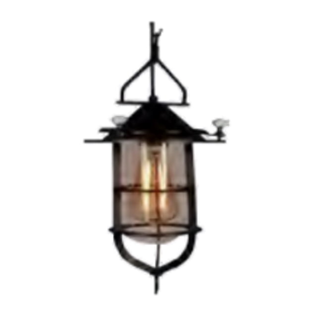 Farol Colgante Iluminación Luz Vic Rústico Negro Innovador