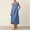 Blue, variant on Summer Dresses for Women Short Sleeve V Neck A-Line Midi Dress ,Women's & Women's Plus White,Size S-2XL