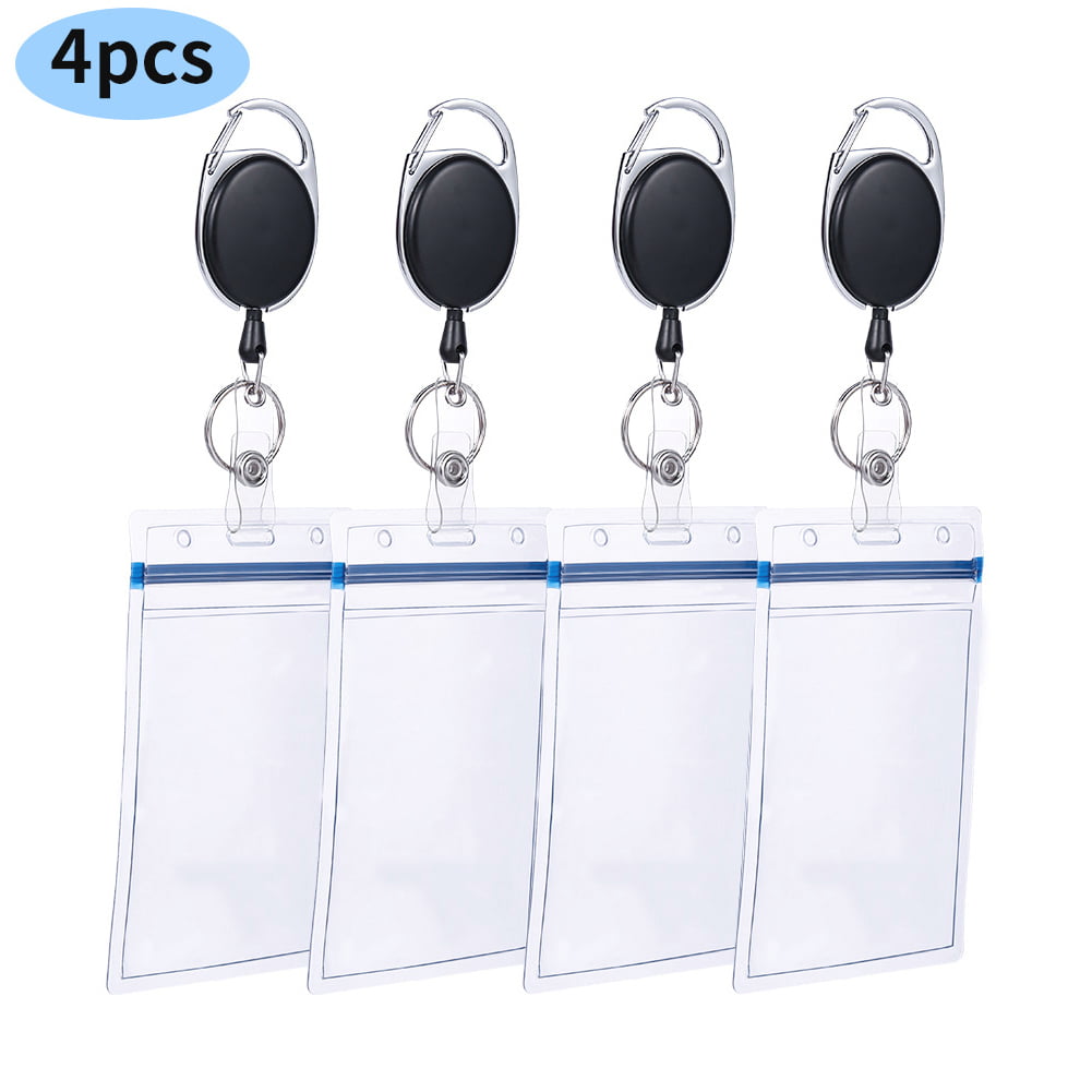 Durable Shell Style Single ID-Card Holder Vertical or Horizontal Pack of 10 Clear 0.2 X 4 X 2.75-Inch Dbl890519