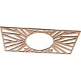 thumbnail image 2 of 24"W x 12"H x 8 7/8"ID x 1/4"T Hoover Wood Fretwork Pierced Ceiling Medallion, Cherry, 2 of 3