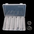 thumbnail image 5 of Caja de almacenamiento de cápsula de 30mm con dos anillos de almohadilla blanca para 25mm 27mm,11 Feliz Sencillez, 5 of 5