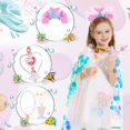 thumbnail image 4 of Conjunto de disfraces para princesas LIMIROLER Rainbow Mermaid, 9 unidades, 3-8 Y, 4 of 6