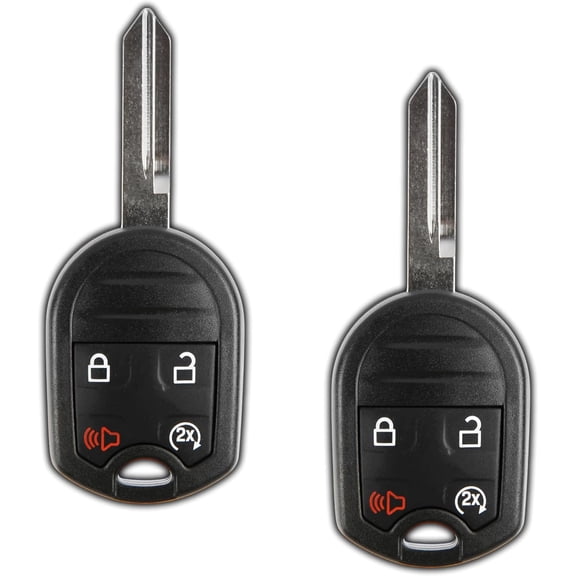 2X Key Fob for 2009 2010 2011 2012 2013 2014 2015 2016 2017 2018 Ford F-150 F-250 F-350 Explorer Lincoln Navigator MKX Remote, 4-Button CWTWB1U793, Programming Guide Included
