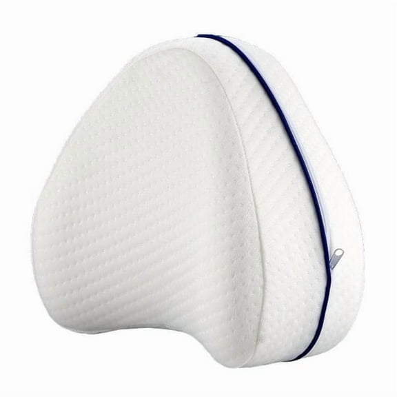 Orthopedic ergonomic leg pillow in memory foam Knee pillow White